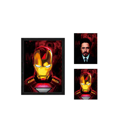 Anime Lenticular Marvel Posters 2 Characters Changing Pictures Manga 3D Flip Poster Wall Decor