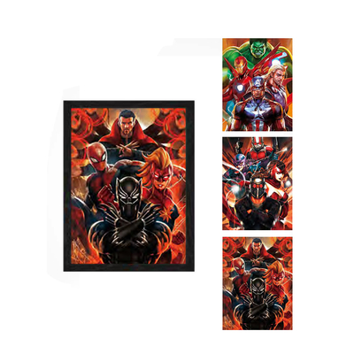 Wholesale Anime 3D Poster Marvel 3D Lenticular Poster Wall Decor 3D Print Changing Picture Anime Poster