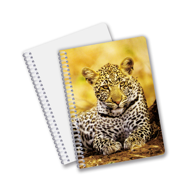 Wholesale customized hot sale size A6 A5 A4 PET spiral 3D lenticular CMYK printing notebooks for office work
