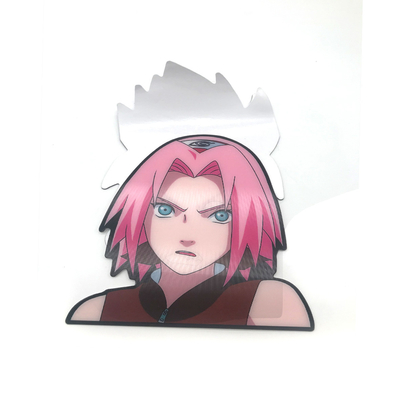 Waterproof Custom Stickers Changing Flips Motion Sticker Lenticular 3D Anime Sticker for Car Laptop Luggage Decoration