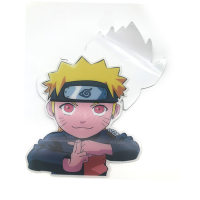 Hologram 3d Lenticular Wall Car Sticker Custom Cute 3d Anime Motion Stickers With Logo Waterproof Wallpaper Sticker