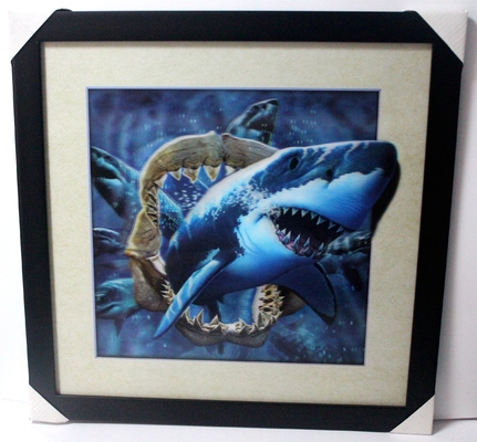 40 X 40cm 3D Lenticular Flip Picture Wholesale /Custom Lenticular Printing 3D Poster 3D Lenticular Photo with Animal