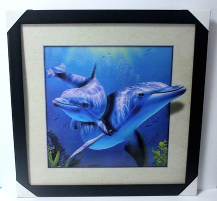 40 X 40cm 3D Lenticular Flip Picture Wholesale /Custom Lenticular Printing 3D Poster 3D Lenticular Photo with Animal