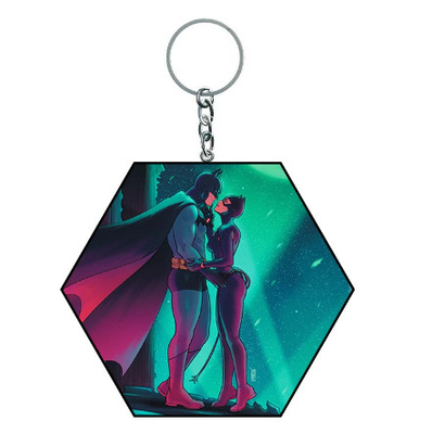 Custom DIY Animation Character Double Sided Acrylic Keychain Stainless Steel with UV Printing 6-Color Print Method