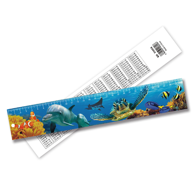 Cute Fancy Printing 3D Lenticular Ruler Plastic Flexible Ruler Customized Shape
