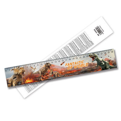 2024 Hot sale Customize Lenticular 3D Effect Ruler Plastic 3d Ruler For Kids