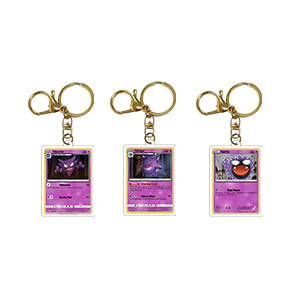 OEM custom cartoon anime gold acrylic keychain printing silver foil transparent hot stamping epoxy keychains with design