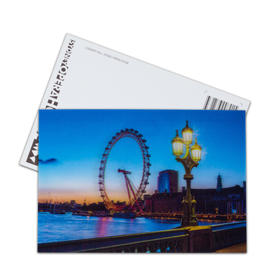 Roller Coaster Parks Lenticular 3D motion Card Souvenir Gift Card moving pictures 3d