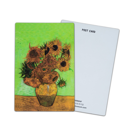 Van Gogh's Sunflowers 3D Lenticular Postcards For Museum Art Gallery
