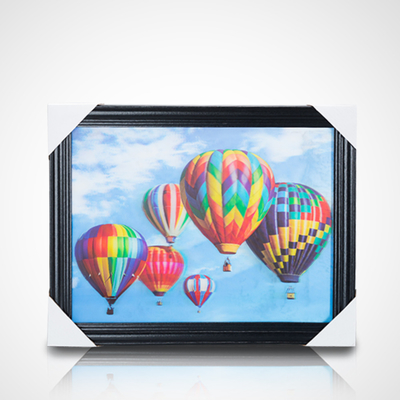 3D lenticular painting poster PET 30*40cm 5D lenticular poster tigers 3D painting with black frame for home decoration