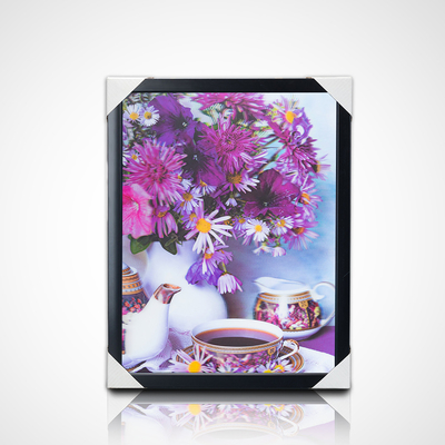 Wholesale Wall Paints PET 40*30cm 3D 5D Lenticular Animals World Picture With Black Frame for Living Room Decoration