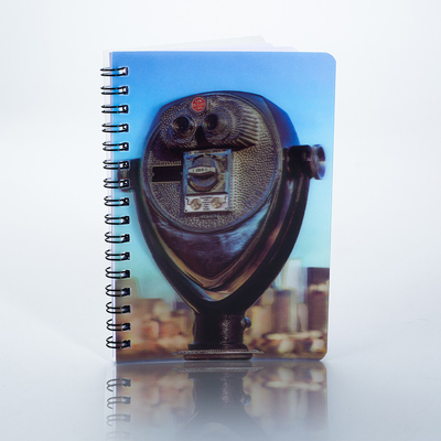 hot sales custom design A4 A5 3d lenticular spiral exercise journal notebook with 3d cover for students