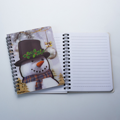 Wholesale customize Marketable Products Cheap 3D Lenticular Hardcover Sprial Binding Animal Notepad Notebook