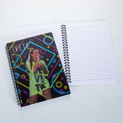 Stationery Supplies Custom A4/A5/A6 size 3D PP/PET lenticular Printing Cover Sprial Binding Paper Exercise Notebook