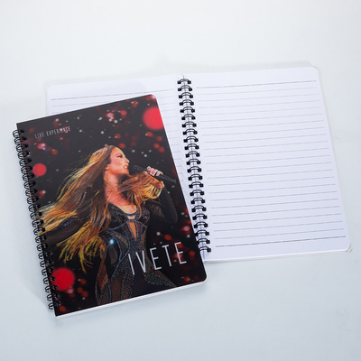 Stationery Supplies Custom A4/A5/A6 size 3D PP/PET lenticular Printing Cover Sprial Binding Paper Exercise Notebook