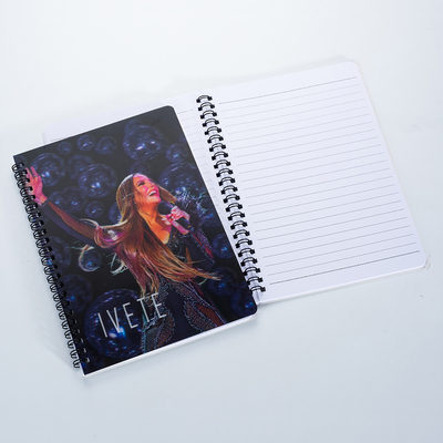 Stationery Supplies Custom A4/A5/A6 size 3D PP/PET lenticular Printing Cover Sprial Binding Paper Exercise Notebook