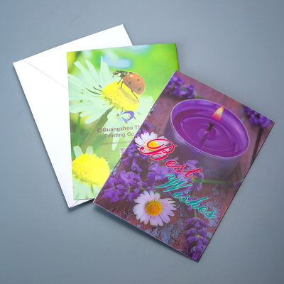 Custom 2 Images Flip Funny Lenticular 3d Picture Greeting Gift Card Lenticular 3D Card