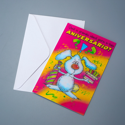 Custom high quality colorful greeting card embossing gold foil stamp thank you card for gifts