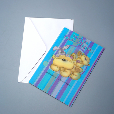New Style 3D Lenticular Printing Lenticular sheet Lenticular Greeting Card