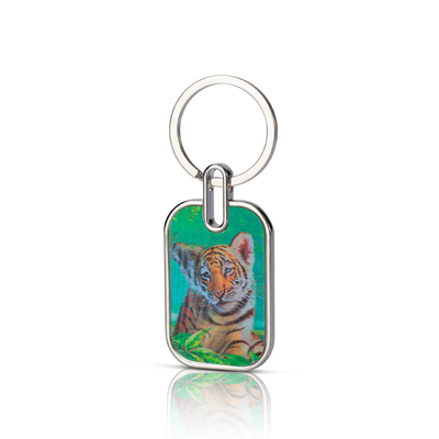 China Acrylic Keychain with UV Printed Anime Charms Plastic Material with Stainless Steel Type