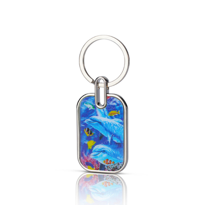 Custom Design Your Own Glitter Acrylic Keychain Anime Cute Acrylic Charm with Make Own Design Printing