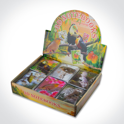 Student Stationary Recycled PET Printing 3D Lenticular Cover Custom Size Notebooks In Bulk