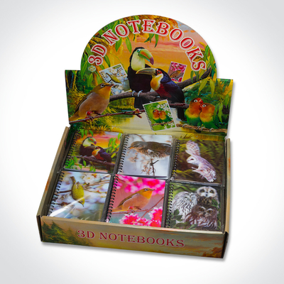Student Stationary Recycled PET Printing 3D Lenticular Cover Custom Size Notebooks In Bulk