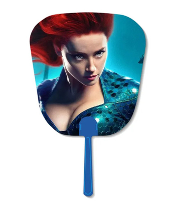 Custom 3d Lenticular Pp Manual Plastic Hand Held Fan Flip 3d Hand Fan