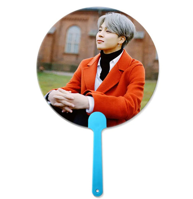 16x17cm Flip 3D Lenticular Handfan For Korea Star Promotional 3D Hand Fan For Korea Celebrity