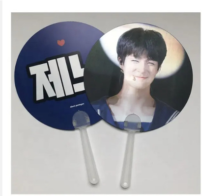 0.6mm PET Plastic Korea Celebrity 3d Handfan 3d Lenticular Handfan With Idol Picture