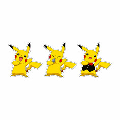 Cartoon Stickers Waterproof Stickers Anime 3D Lenticular Anime Motion Sticker for Car Laptop Refrigerator