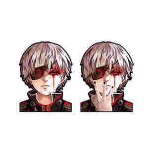 Custom Printing Logo Label PVC Anime Car Sticker Anime Motion Card Sticker Waterproof 3D Anime Stickers