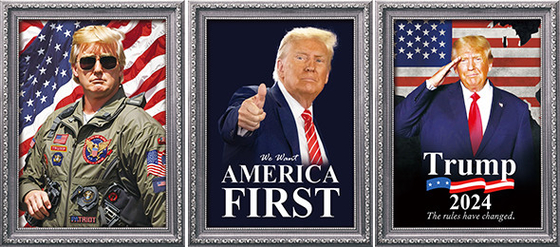 TRUMP Designs Printing Customized 3D PET Lenticular Poster 3D Lenticular Printing