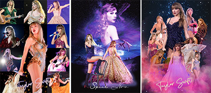 Custom Stickers Supper Star Tyleor Swift Changing Flip Decals Motion Sticker 3D Lenticular Car Stickers Anime