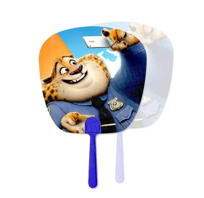Custom Plastic 3D Lenticular Picture Printing PET Flip Advertising Fan PP Fan Printing 3D Hand Fan Business Gift