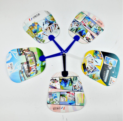 Custom Beautiful Designs 3D Lenticular Hand fan Plastic PET 3D Promotional Hand fans Cartoon 3D lenticular fans