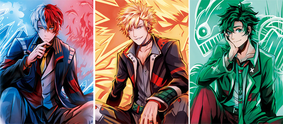 Japanese Anime Painting 3D Lenticular Poster 30*40 Cm For Wall Decoration