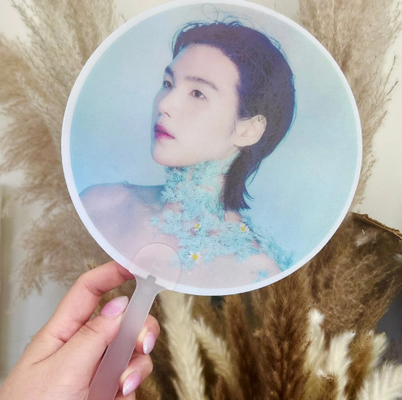 Custom Lenticular One Side Kpop Picket Lenticular Picket Fan 3d Lenticular Hand Fan