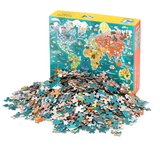 Factory direct 3D Game Toy Children 6 in 1 Animal Transport Wooden Character Marine Life Jigsaw Puzzle for Kids