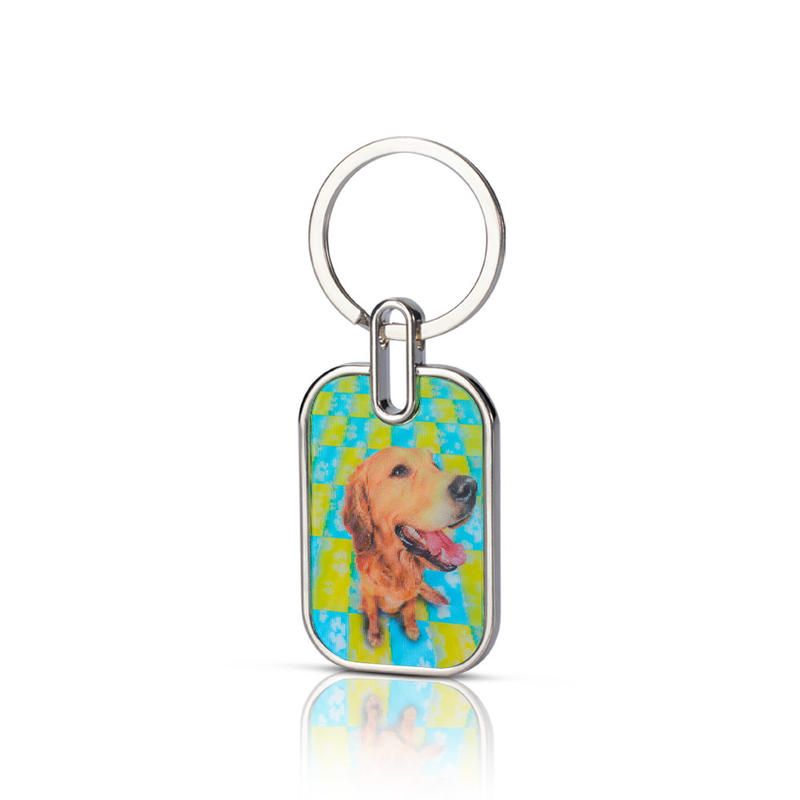 Custom Design Your Own Glitter Acrylic Keychain Anime Cute Acrylic Charm with Make Own Design Printing