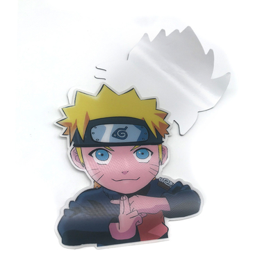 Waterproof Custom Stickers Changing Flips Motion Sticker Lenticular 3D Anime Sticker for Car Laptop Luggage Decoration