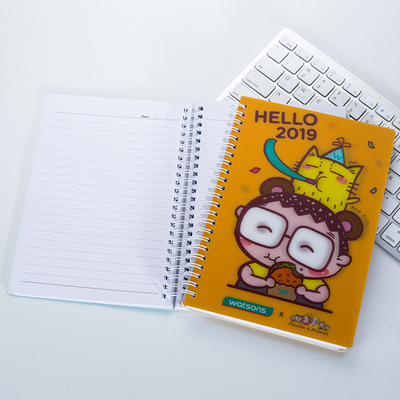 Wholesale customize Marketable Products Cheap 3D Lenticular Hardcover Sprial Binding Animal Notepad Notebook