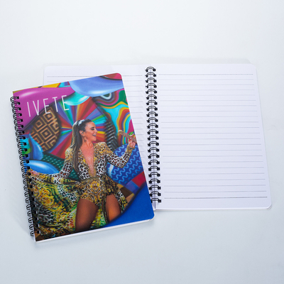 Stationery Supplies Custom A4/A5/A6 size 3D PP/PET lenticular Printing Cover Sprial Binding Paper Exercise Notebook