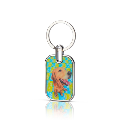 Custom Design Your Own Glitter Acrylic Keychain Anime Cute Acrylic Charm with Make Own Design Printing