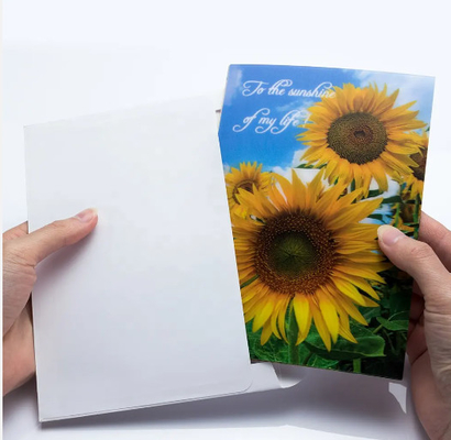 Birthday Christmas 3d Greeting Card With Envelope Lenticular Postcard